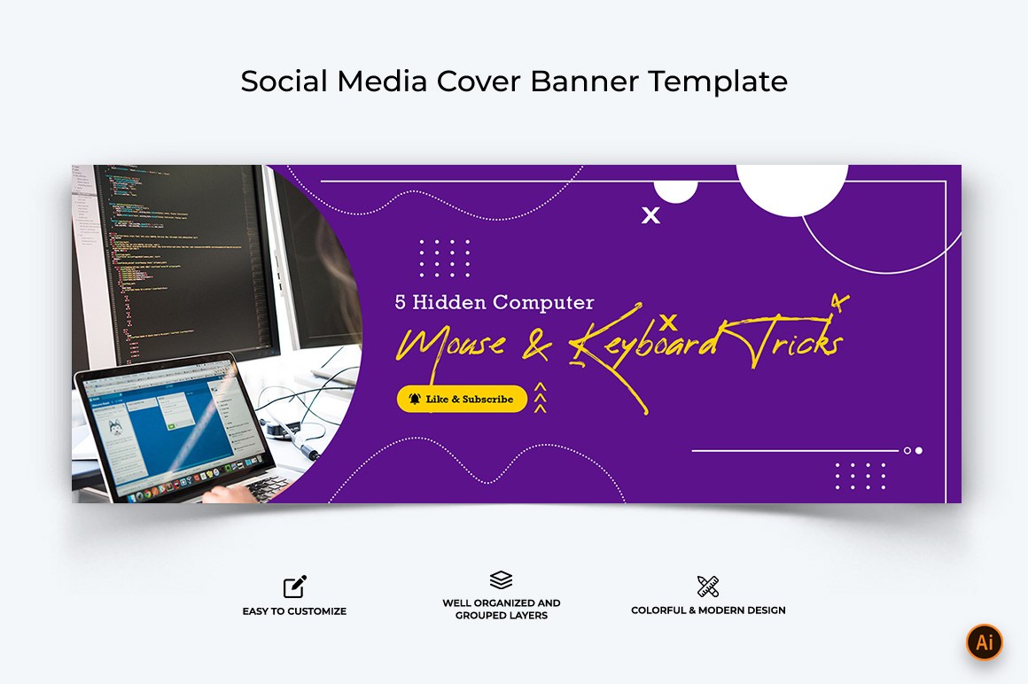 Computer Tricks and Hacking Facebook Cover Banner Design-15