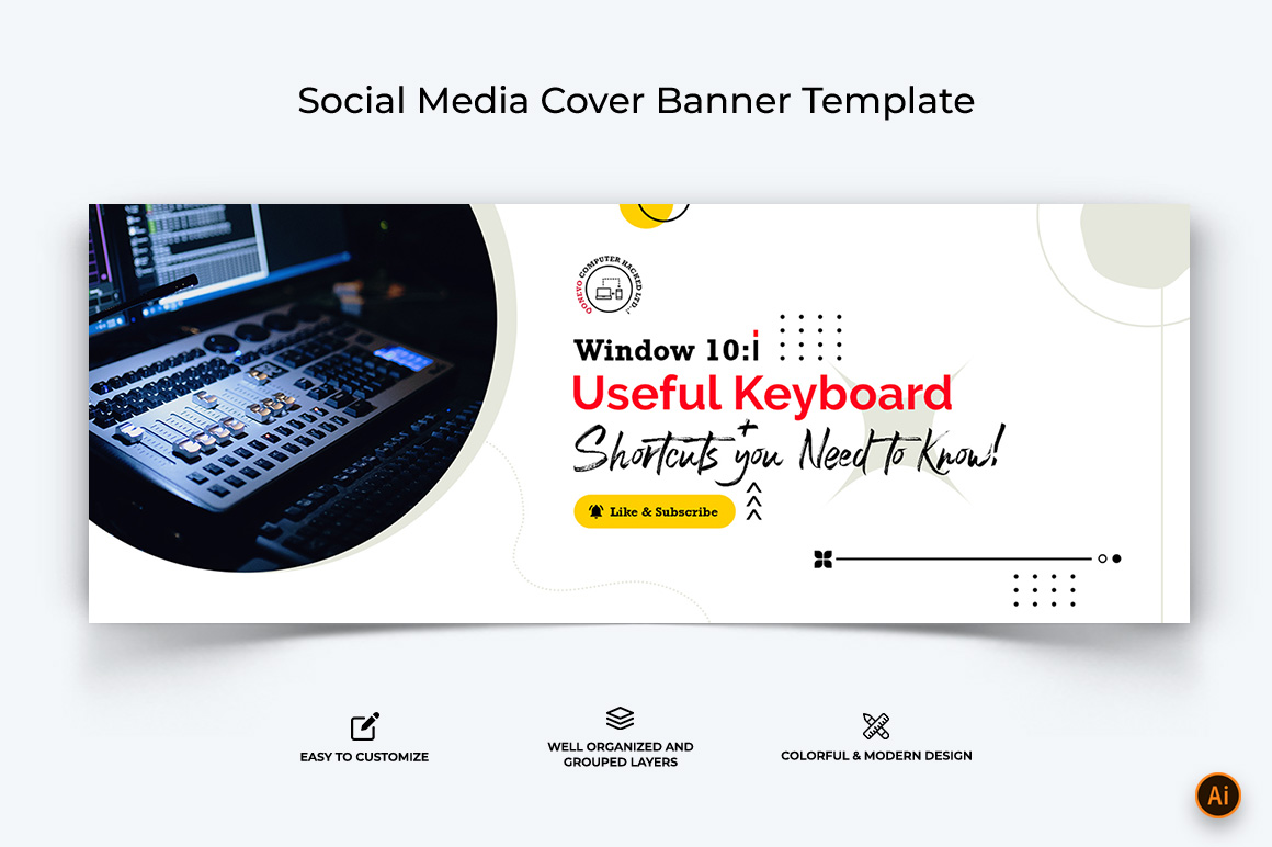 Computer Tricks and Hacking Facebook Cover Banner Design-17