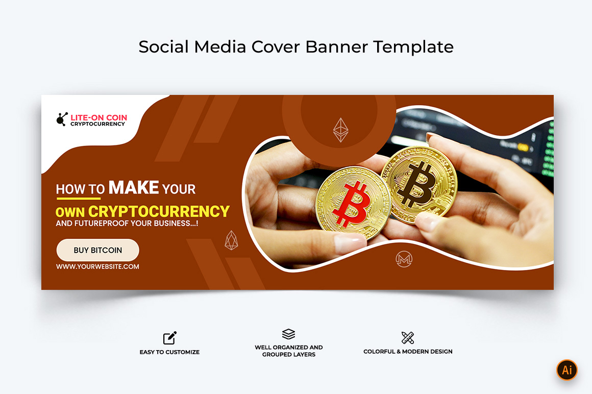 CryptoCurrency Facebook Cover Banner Design-10