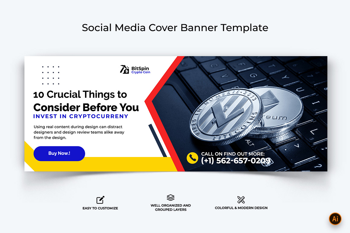 CryptoCurrency Facebook Cover Banner Design-12