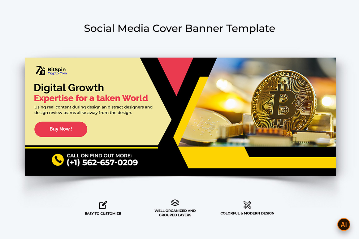 CryptoCurrency Facebook Cover Banner Design-13