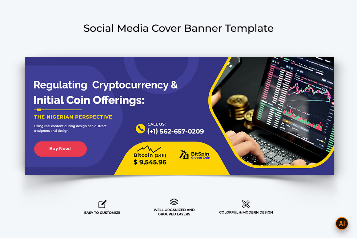 CryptoCurrency Facebook Cover Banner Design-18