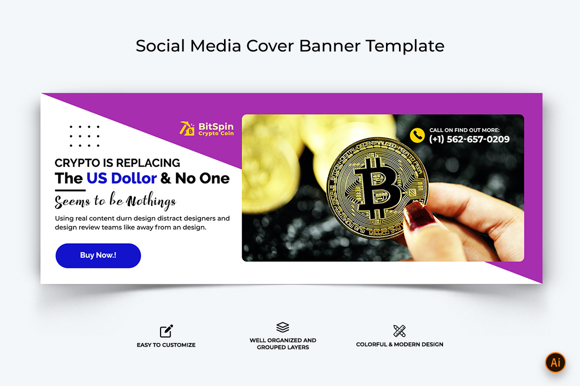 CryptoCurrency Facebook Cover Banner Design-20