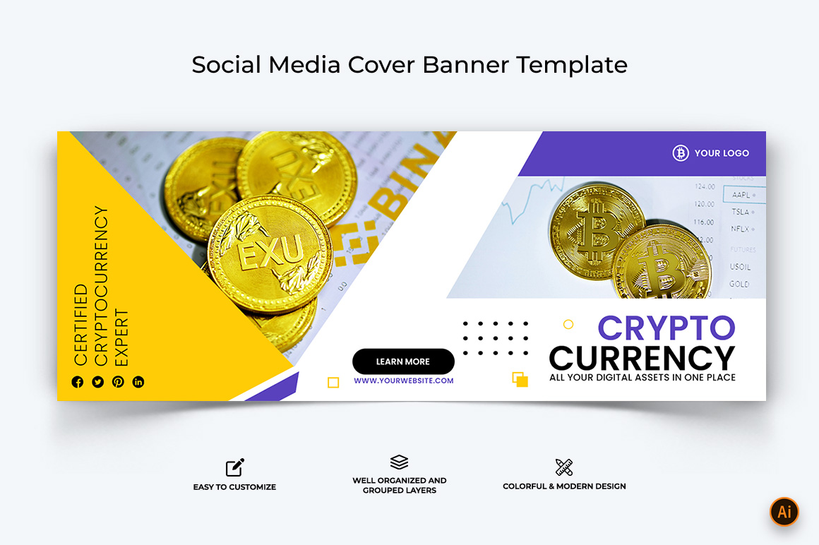 CryptoCurrency Facebook Cover Banner Design-22