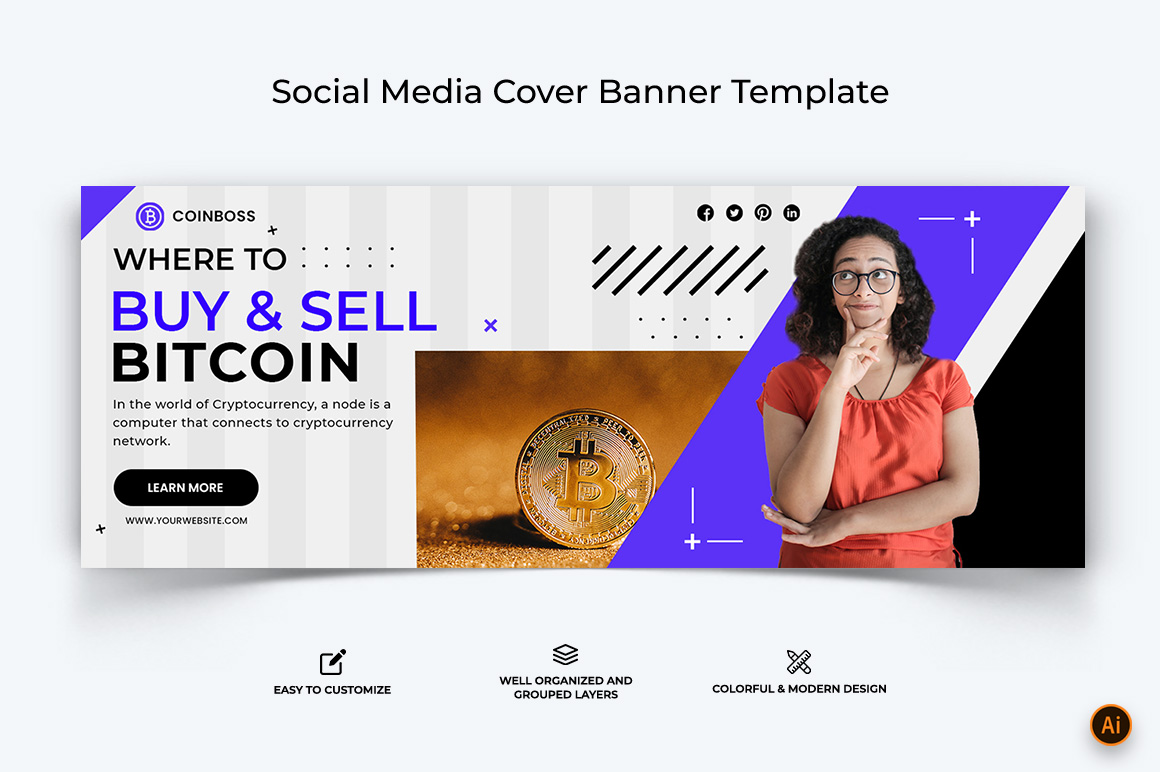 CryptoCurrency Facebook Cover Banner Design-25