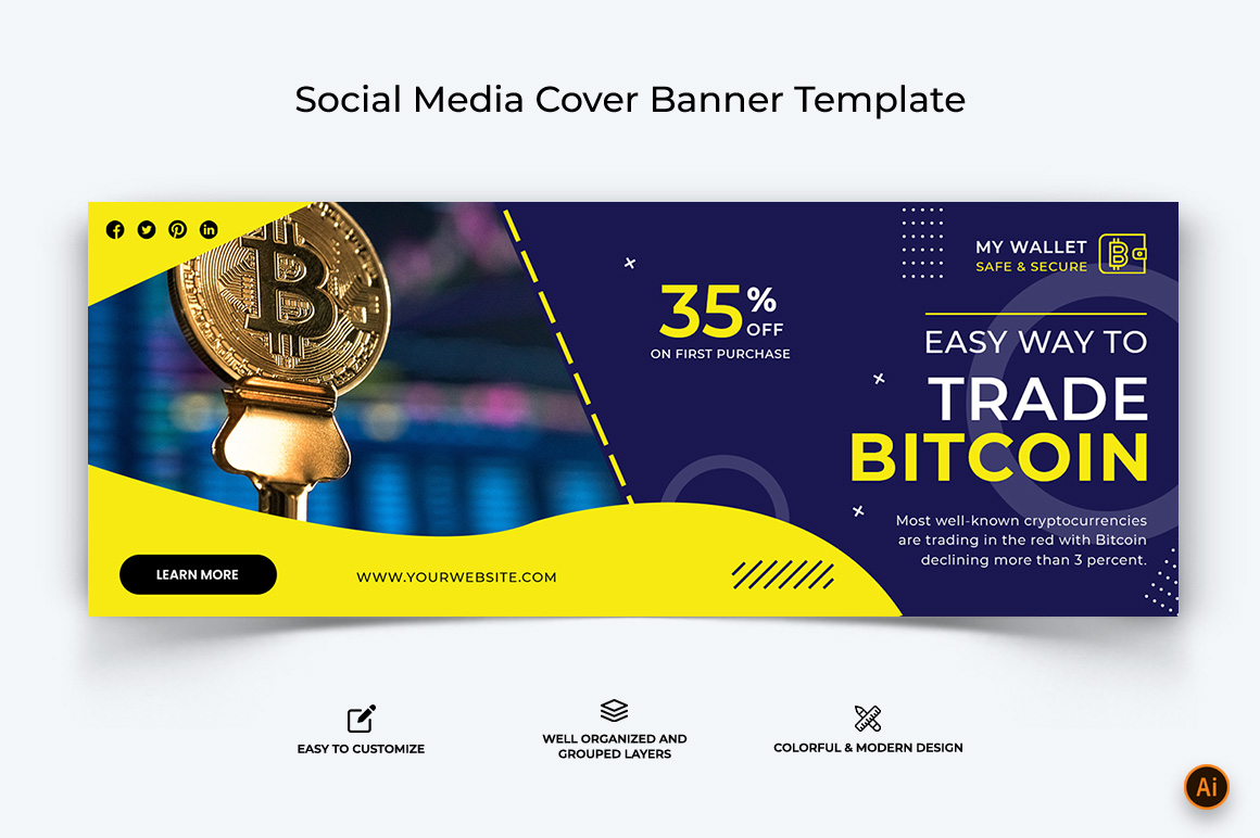 CryptoCurrency Facebook Cover Banner Design-26