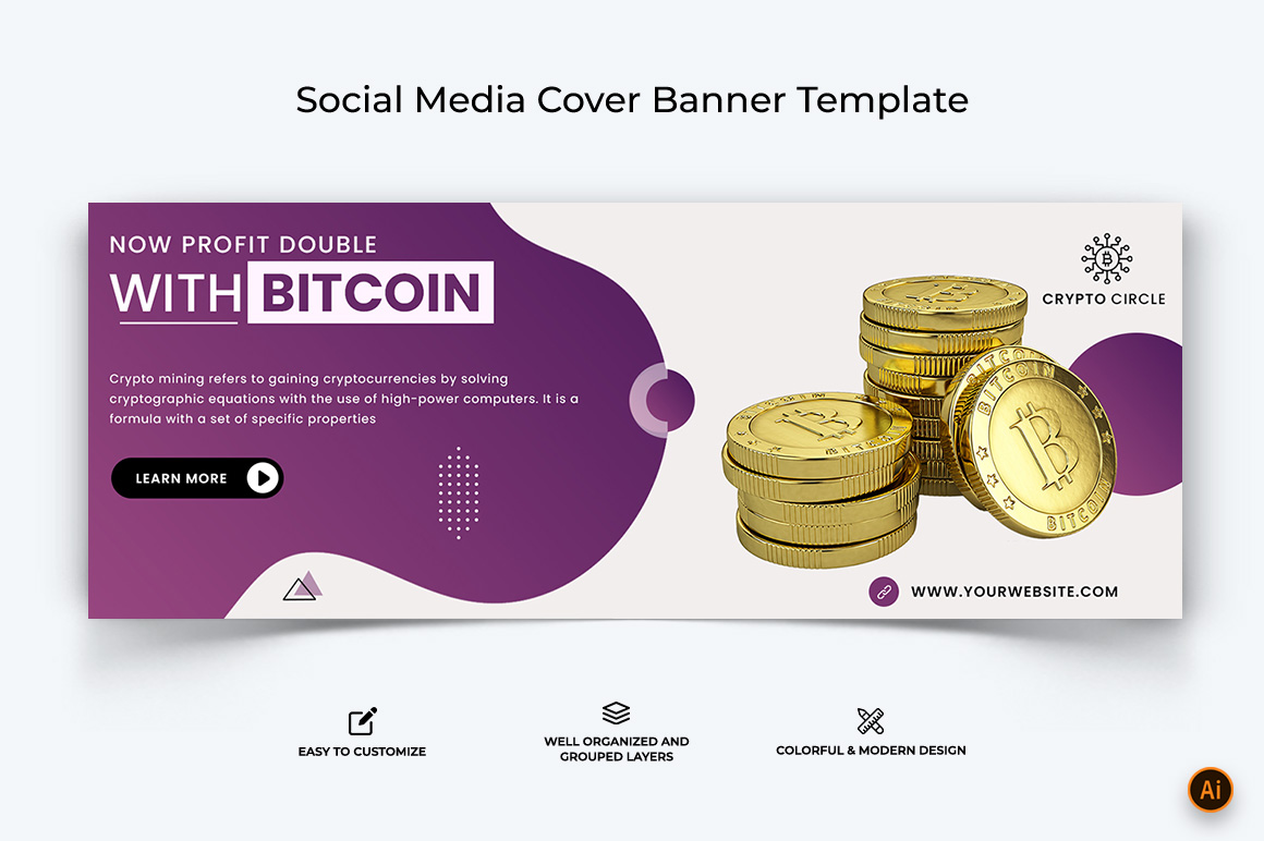 CryptoCurrency Facebook Cover Banner Design-31