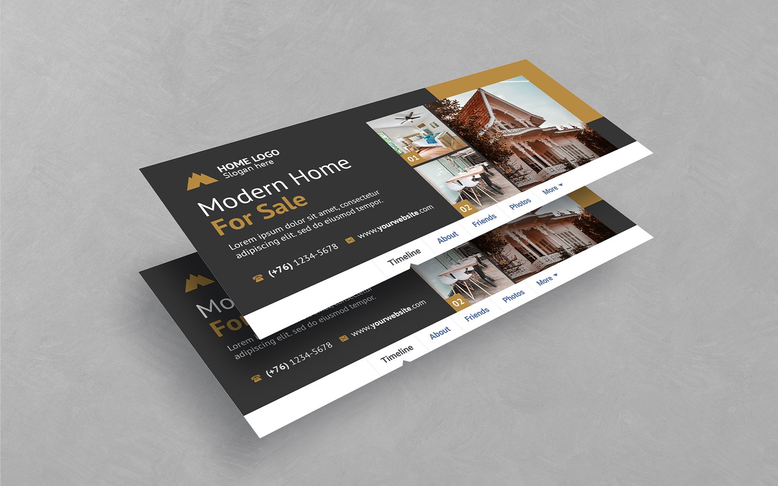 Creative Real Estate Facebook Timeline Cover Templates