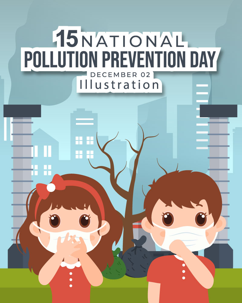 15 National Pollution Prevention Day Illustration