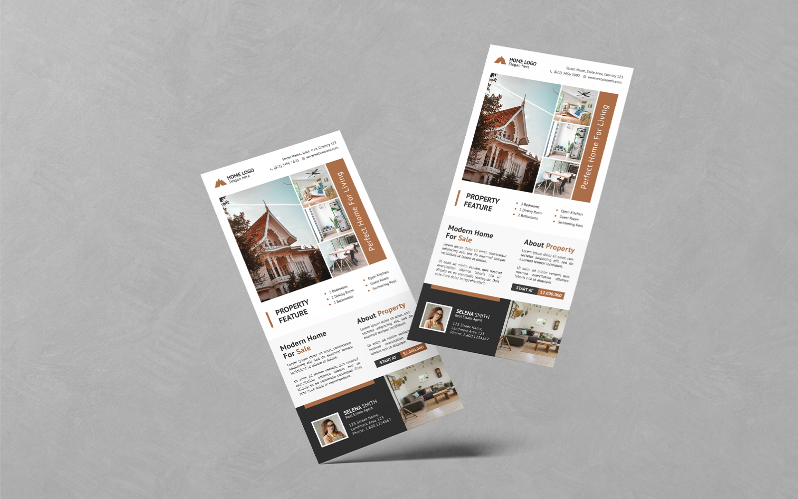 Minimalist Real Estate Agency DL Flyer Templates