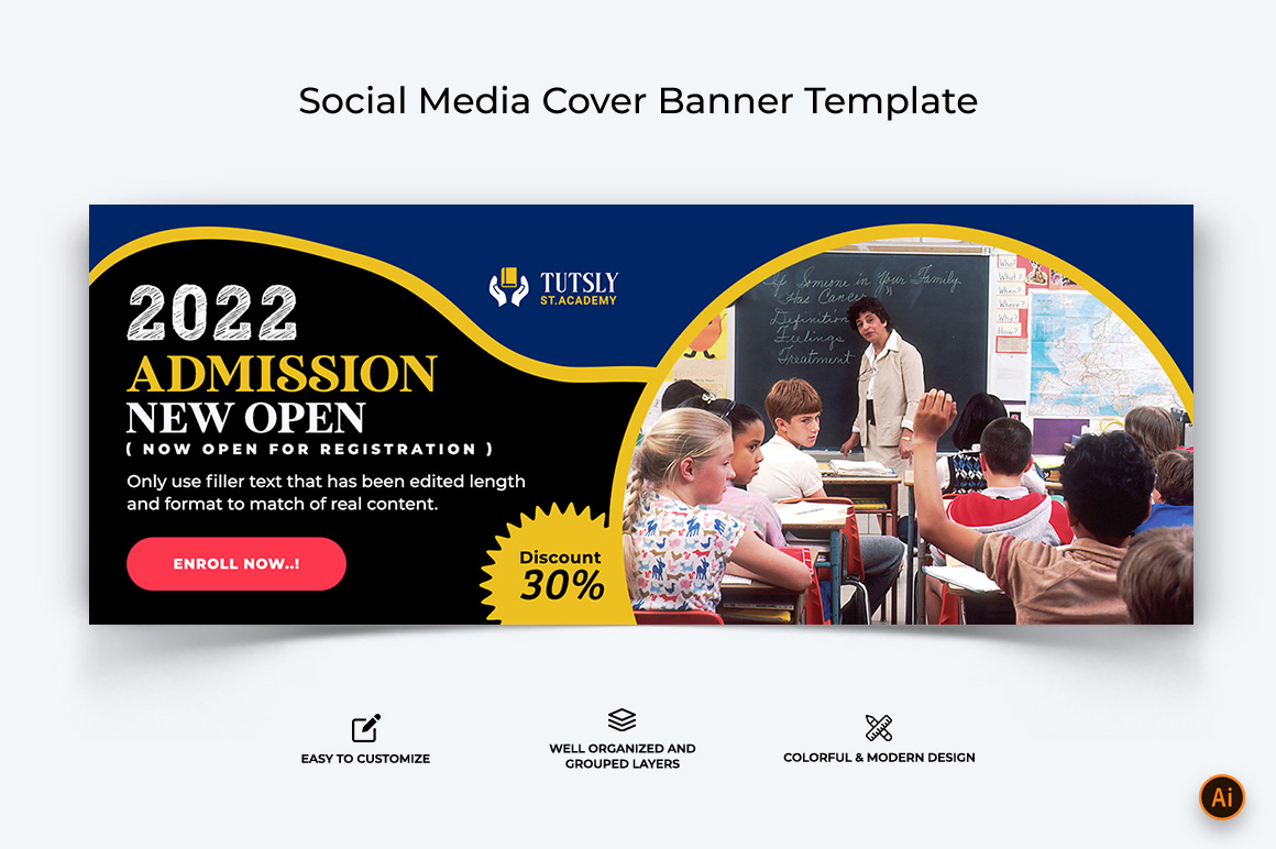 School Admission Facebook Cover Banner Design-02