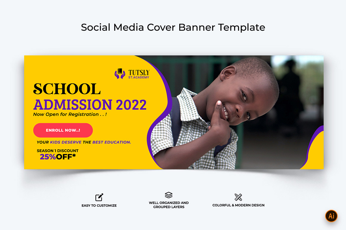 School Admission Facebook Cover Banner Design-04