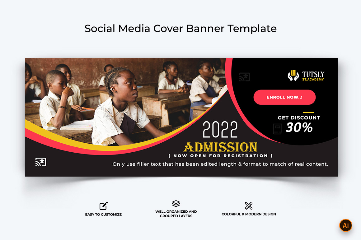 School Admission Facebook Cover Banner Design-09