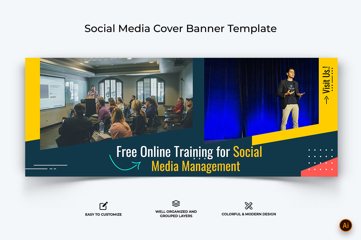 Social Media Workshop Facebook Cover Banner Design-02