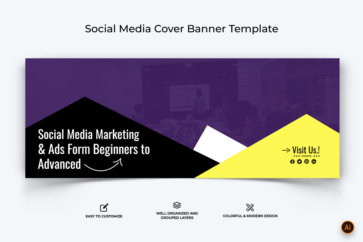 Social Media Workshop Facebook Cover Banner Design-10