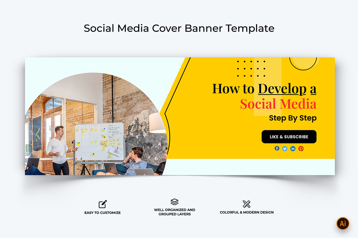 Social Media Workshop Facebook Cover Banner Design-13