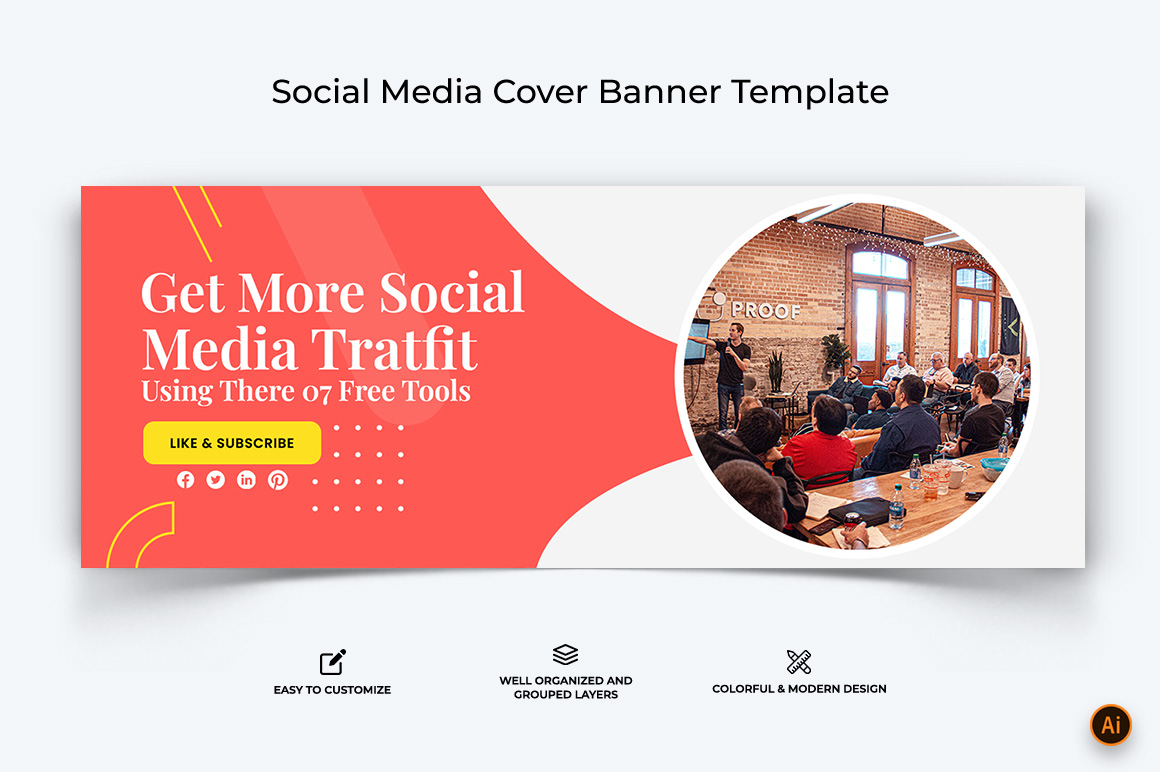 Social Media Workshop Facebook Cover Banner Design-14