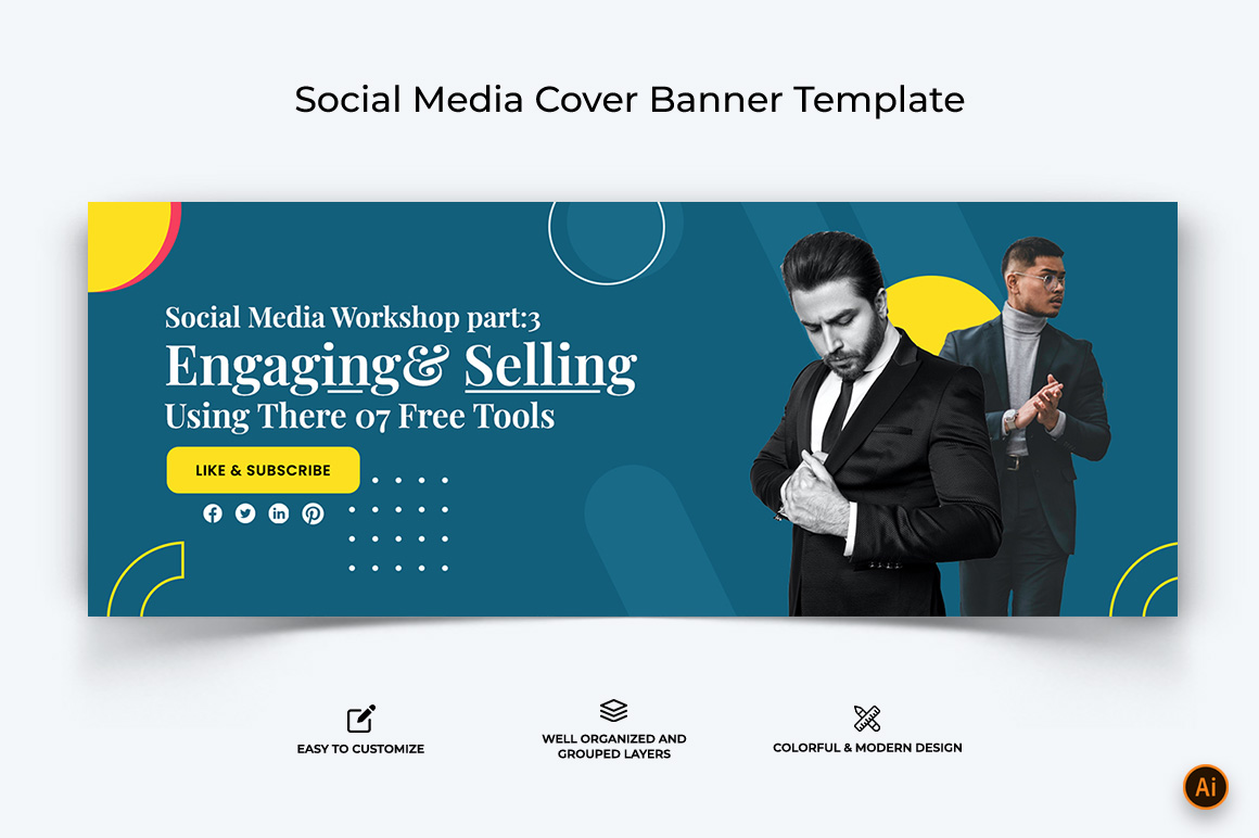 Social Media Workshop Facebook Cover Banner Design-17