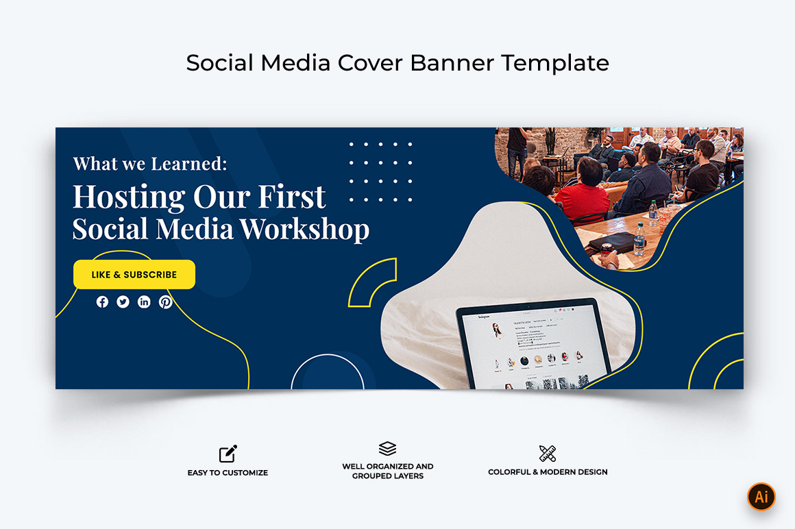 Social Media Workshop Facebook Cover Banner Design-18