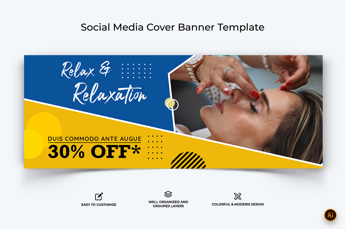 Spa and Salon Facebook Cover Banner Design-04