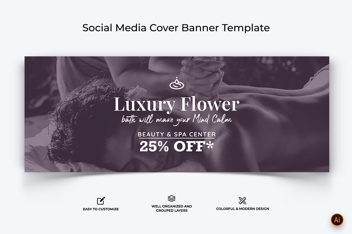 Spa and Salon Facebook Cover Banner Design-05