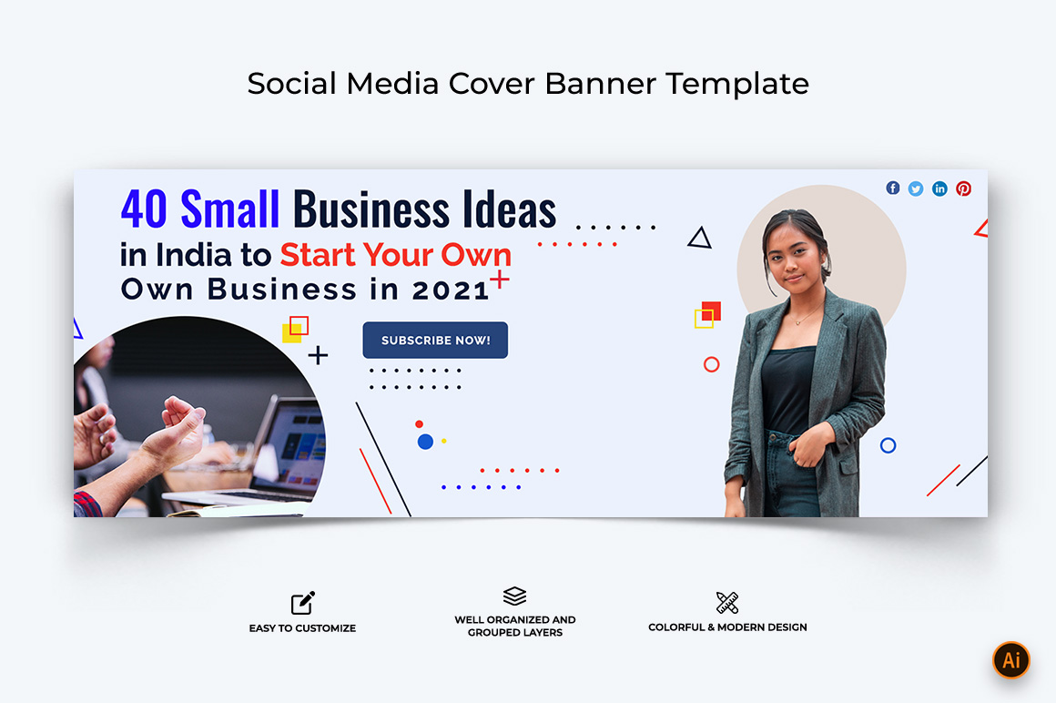 Startups Business Facebook Cover Banner Design-07