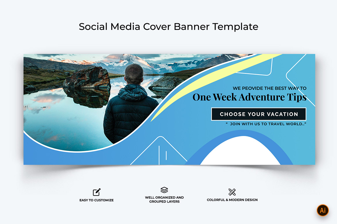 Travel Facebook Cover Banner Design-27