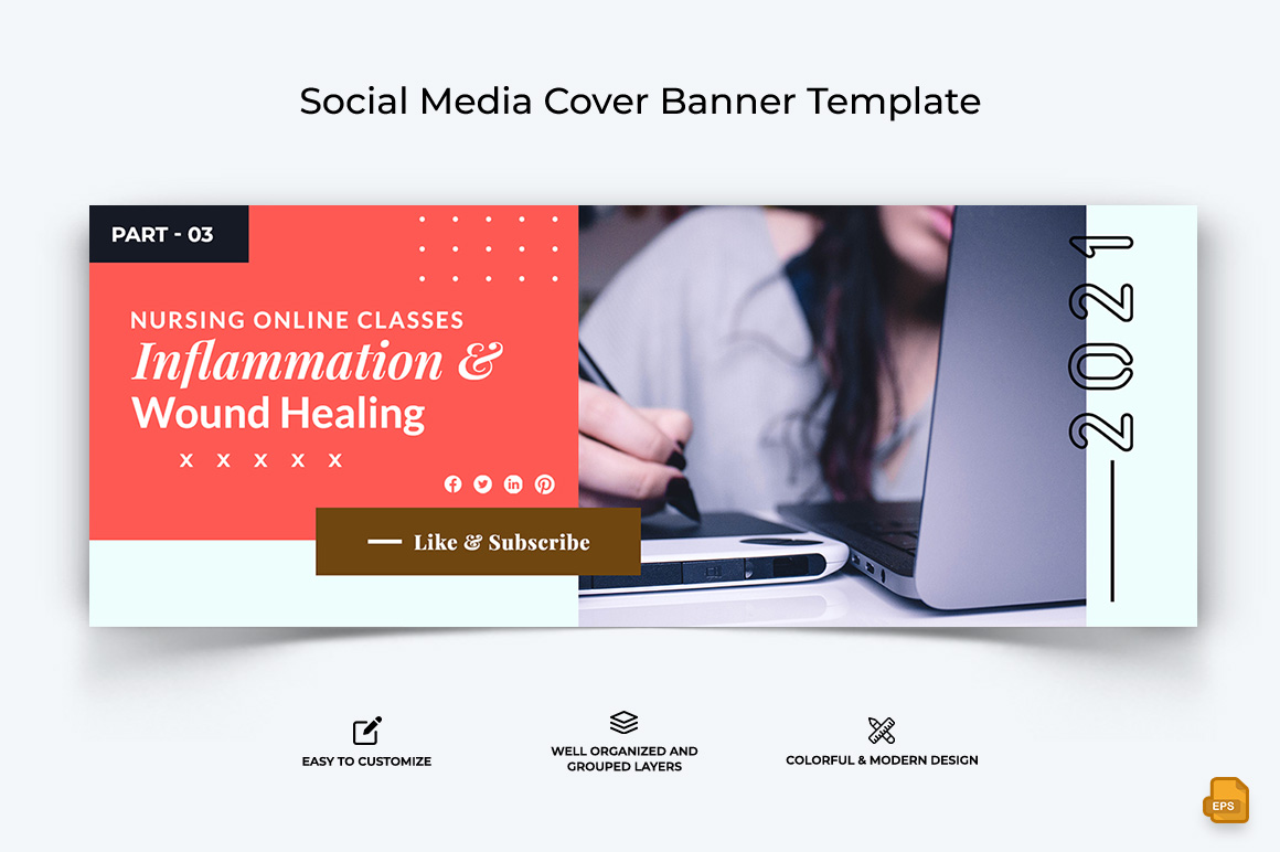 Medical and Hospital Facebook Cover Banner Design-007