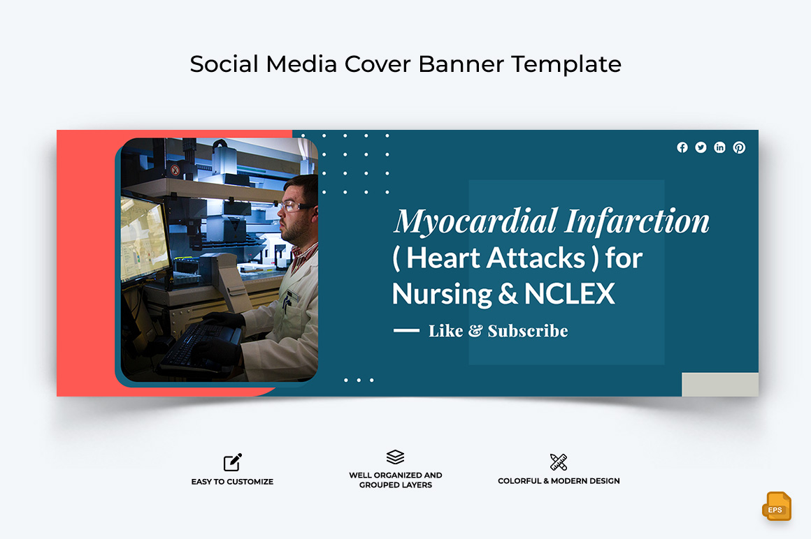 Medical and Hospital Facebook Cover Banner Design-008