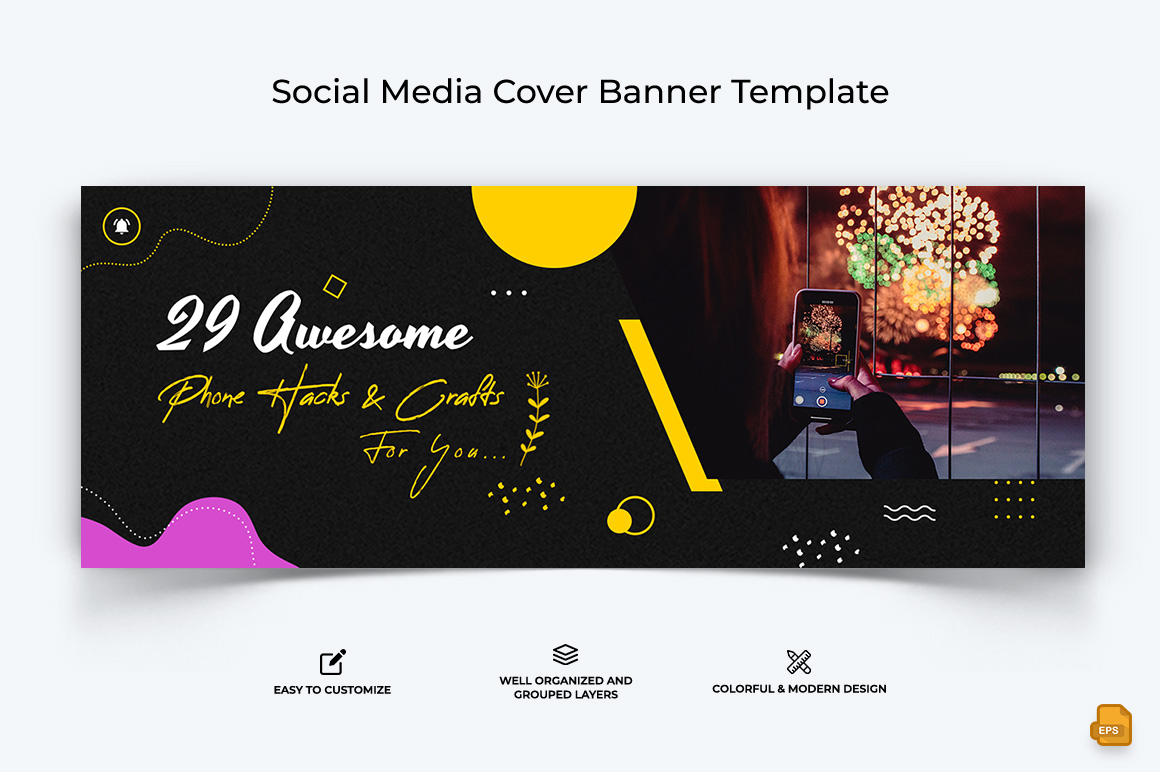 Mobile Tips Facebook Cover Banner Design-001