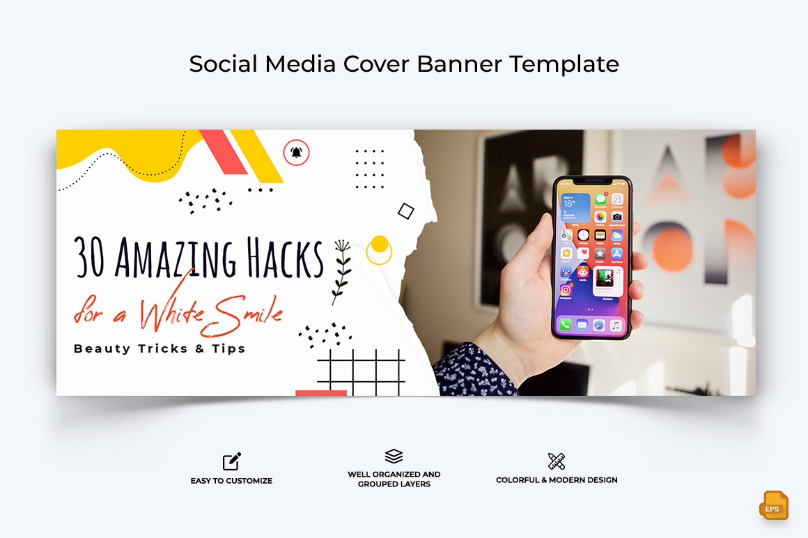 Mobile Tips Facebook Cover Banner Design-005