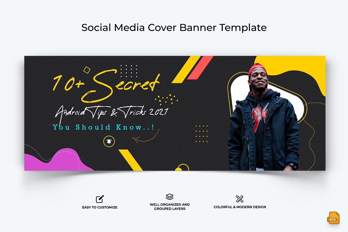 Mobile Tips Facebook Cover Banner Design-010