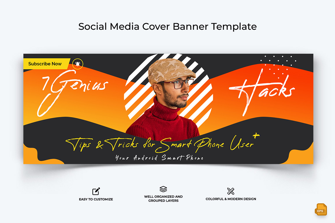 Mobile Tips Facebook Cover Banner Design-013