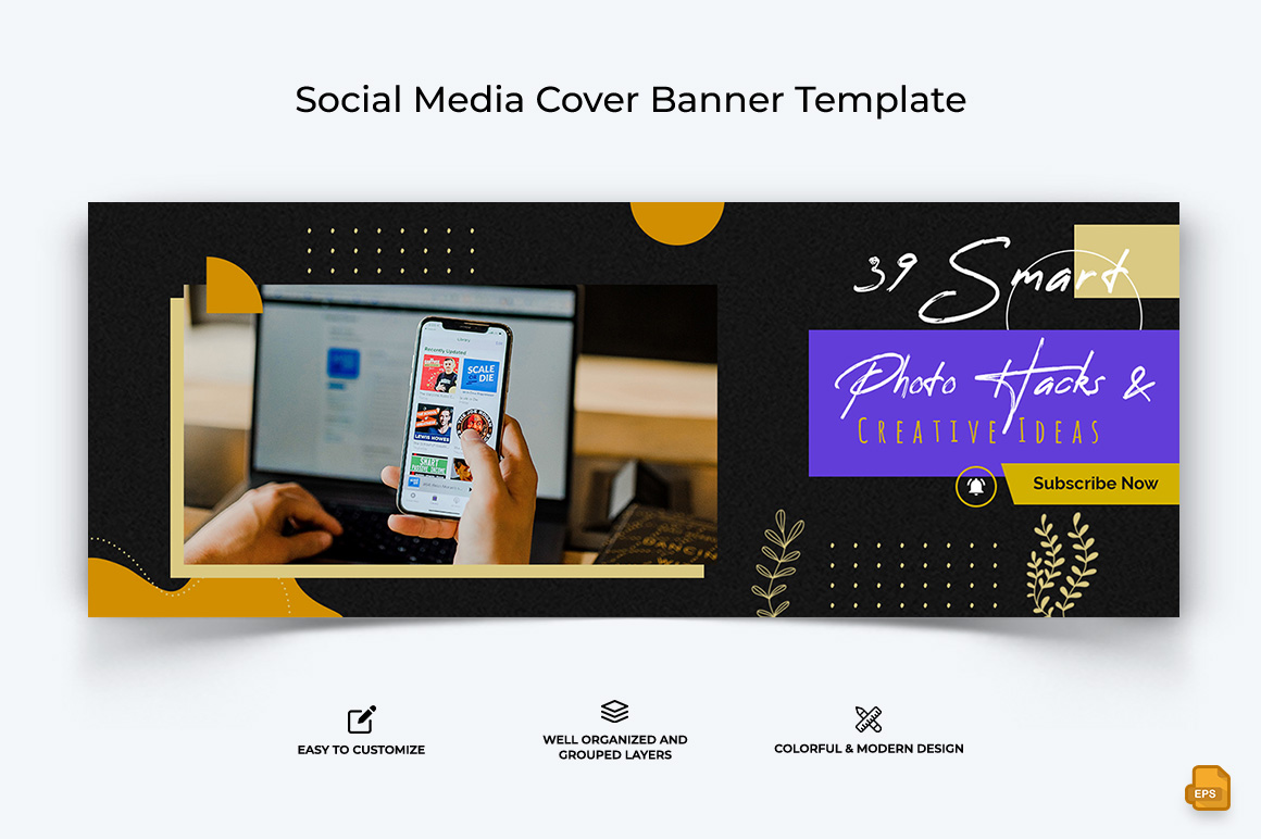 Mobile Tips Facebook Cover Banner Design-020