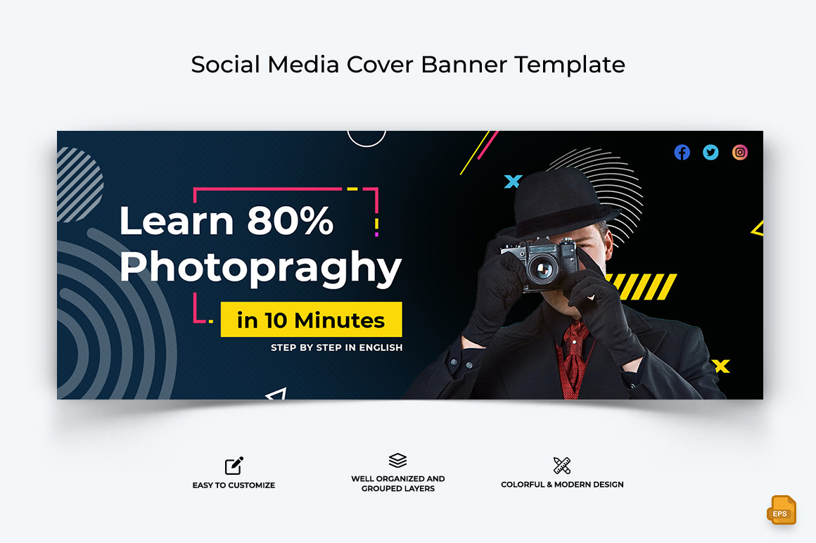 Photography Facebook Cover Banner Design-005