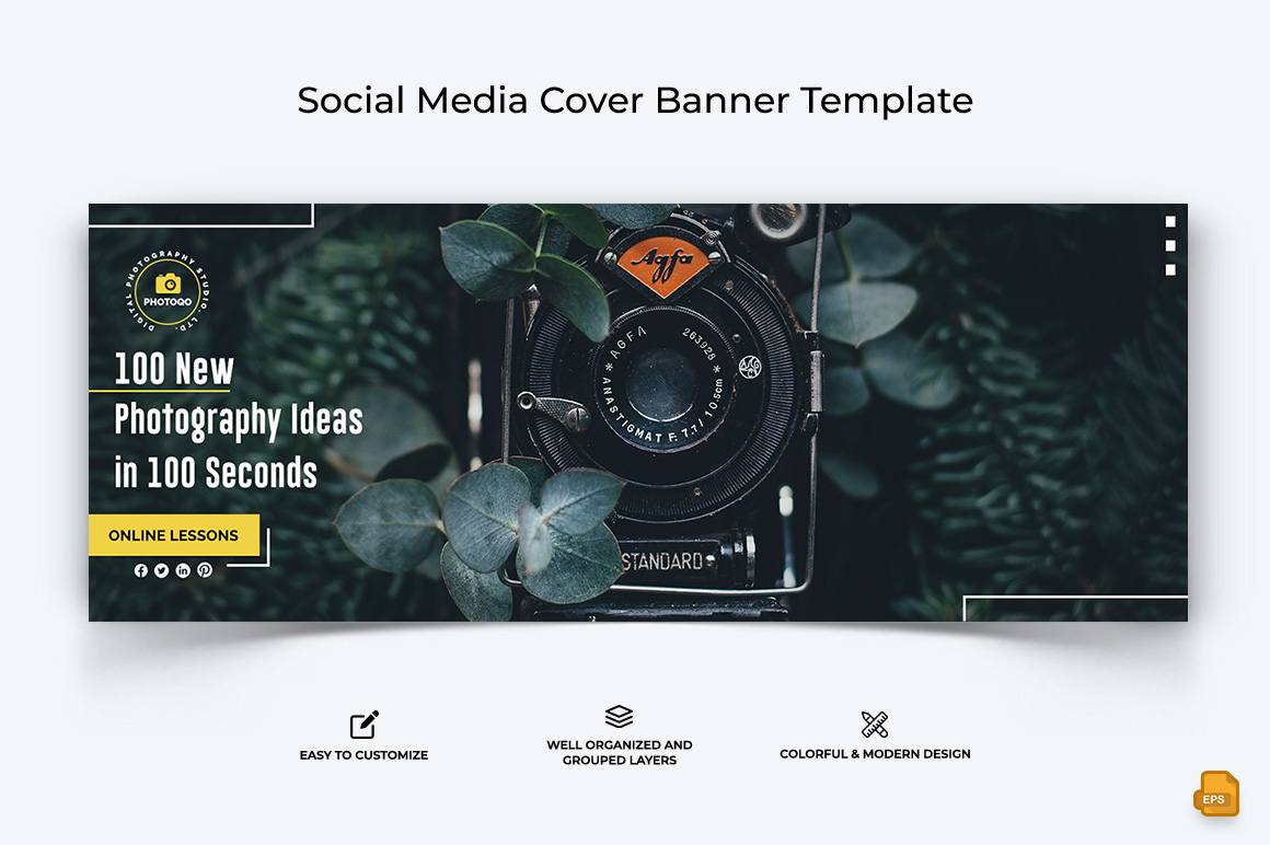 Photography Facebook Cover Banner Design-008