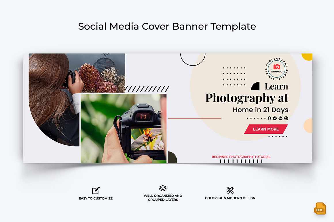 Photography Facebook Cover Banner Design-009