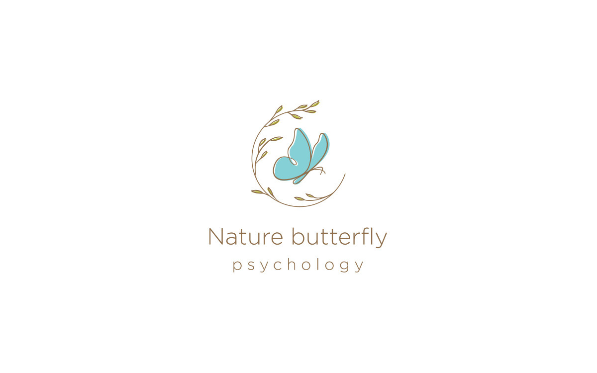 Nature butterfly Logo Design Template