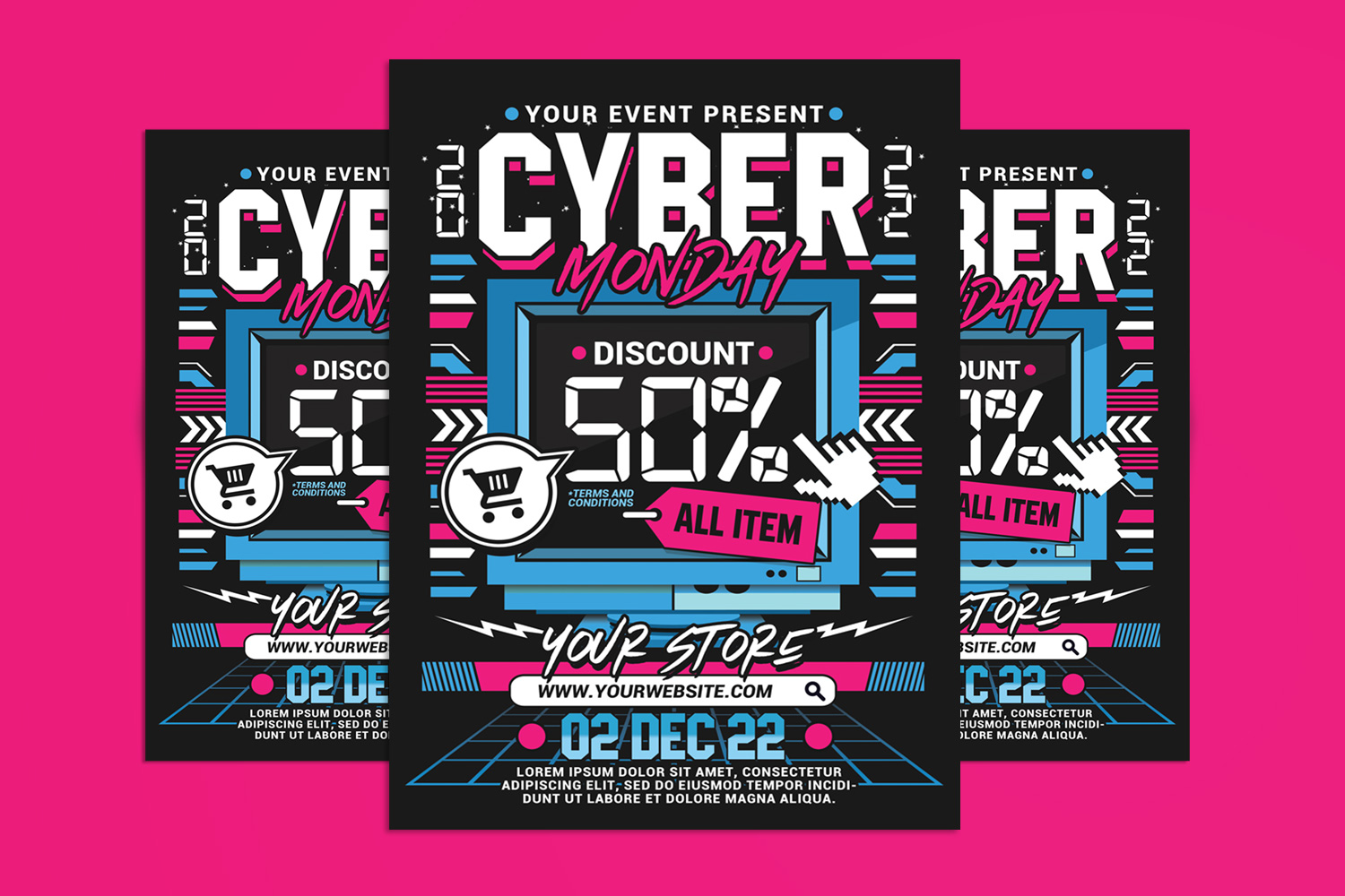 Cyber Monday Event Flyer Template