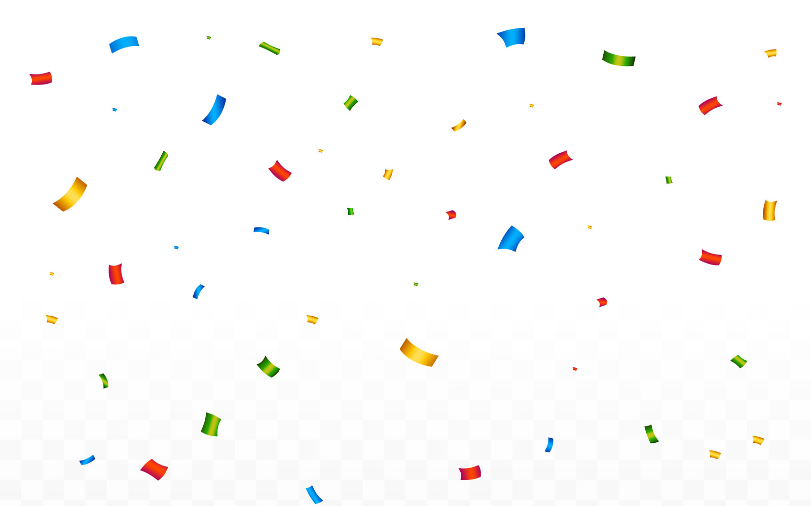 Simple Confetti Vector Party Elements