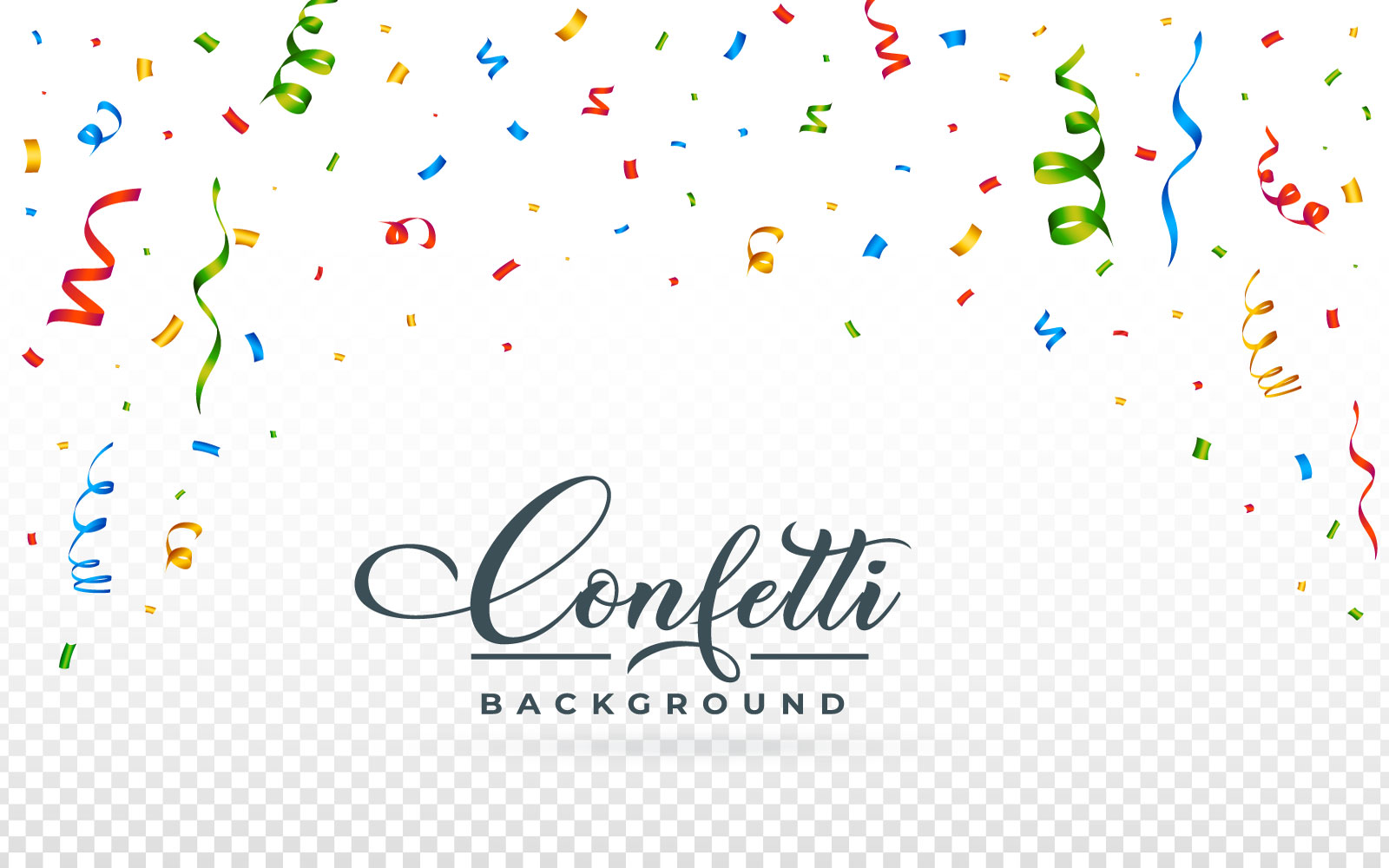 Confetti Illustration for Birthday Party