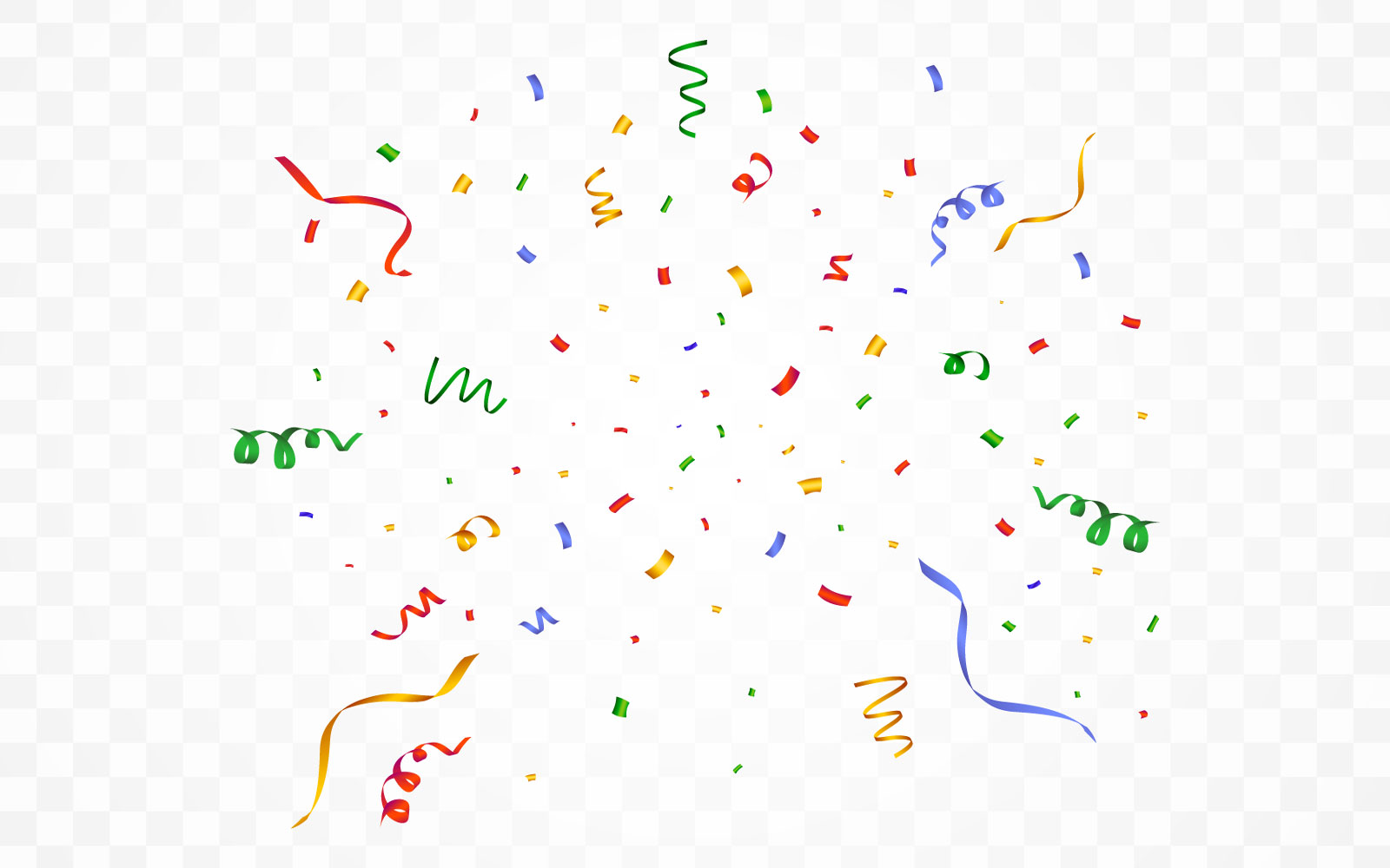 Confetti Flying Vector for Festivals