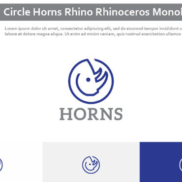 Horns Rhino Logo Templates 281590