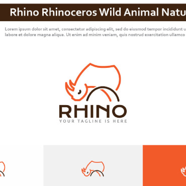 Rhinoceros Wild Logo Templates 281602