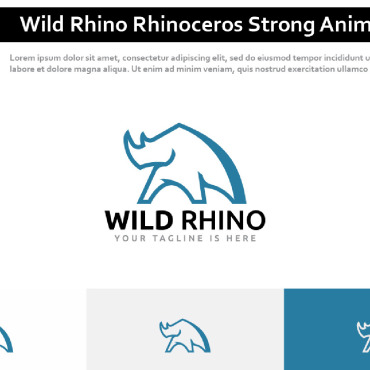 Rhino Rhinoceros Logo Templates 281612
