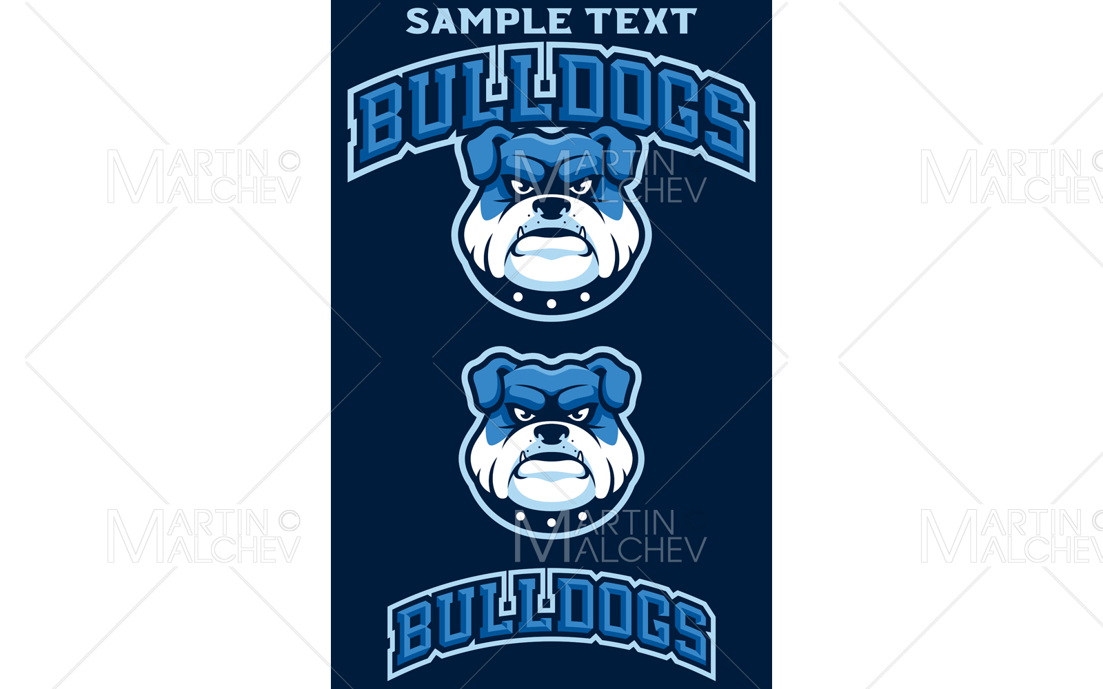 Bulldogs Team Mascot Vector Illustration