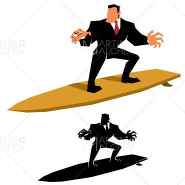 Surfing Surfboard Illustrations Templates 281726