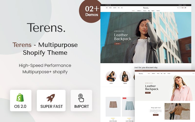 Terens - Multipurpose Minimal Clean 2.0 Shopify Theme