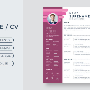 Resume A4 Resume Templates 281788