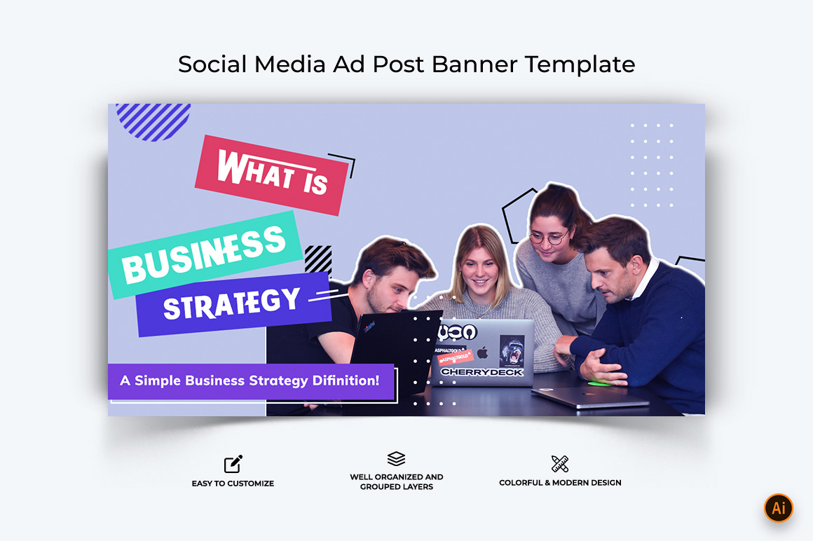 Business Service Facebook Ad Banner Design-12